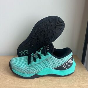 TYR Aqua and Black Sports Sneakers